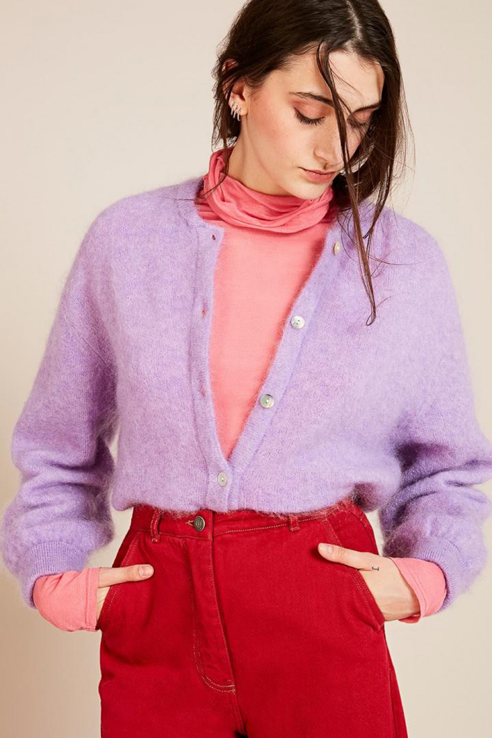 Zabidoo Cardigan lilla