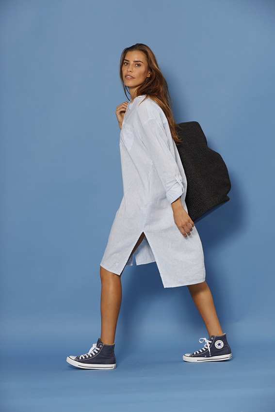 Madelyn Shirt Dress Blue