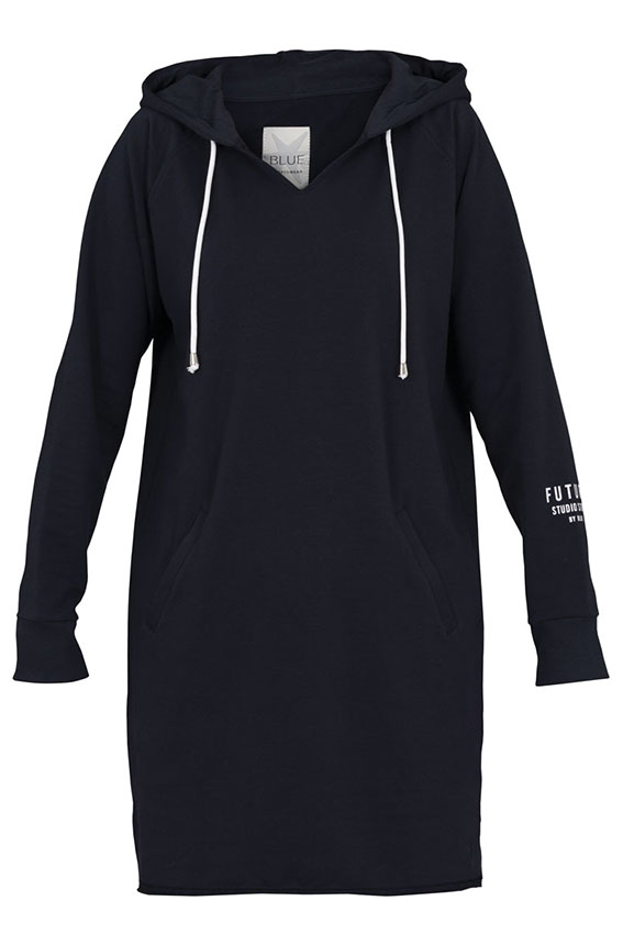 Savona Hood Dress Navy