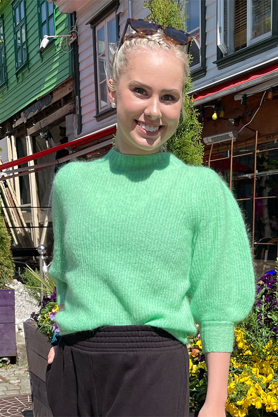 Brooky Knit Puff Green
