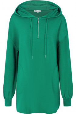 Joy Tunic hoodie Kelly Green