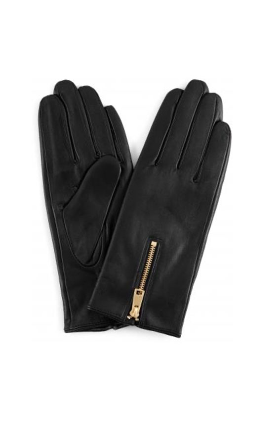 Gloves with zipper