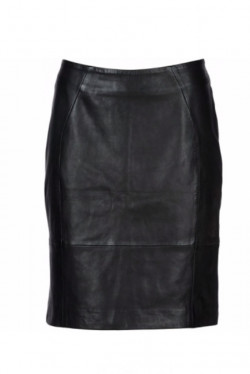 Soft leather skirt