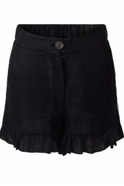 Mynthe linen shorts Black