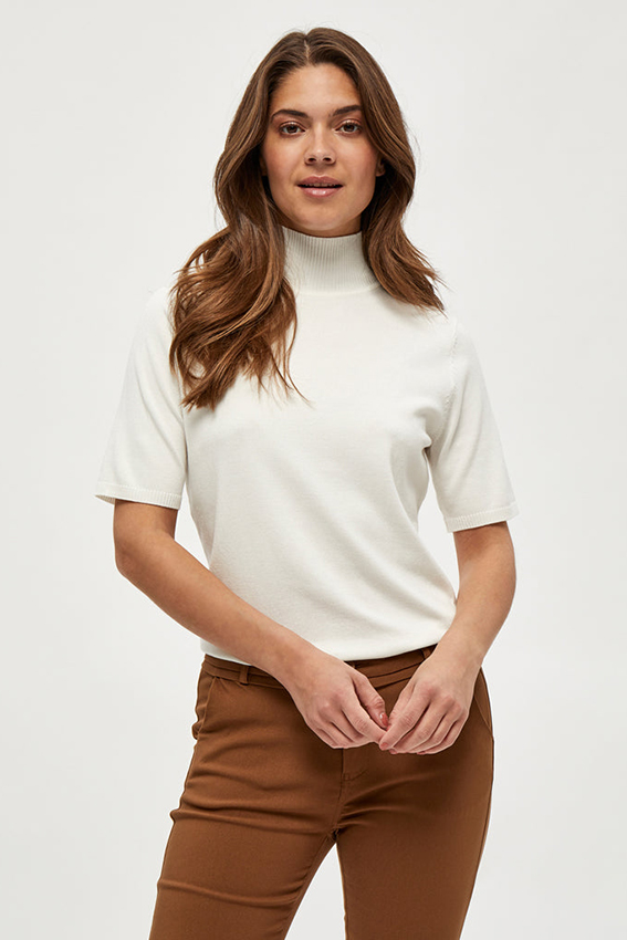 Lima Roll Neck Knit White