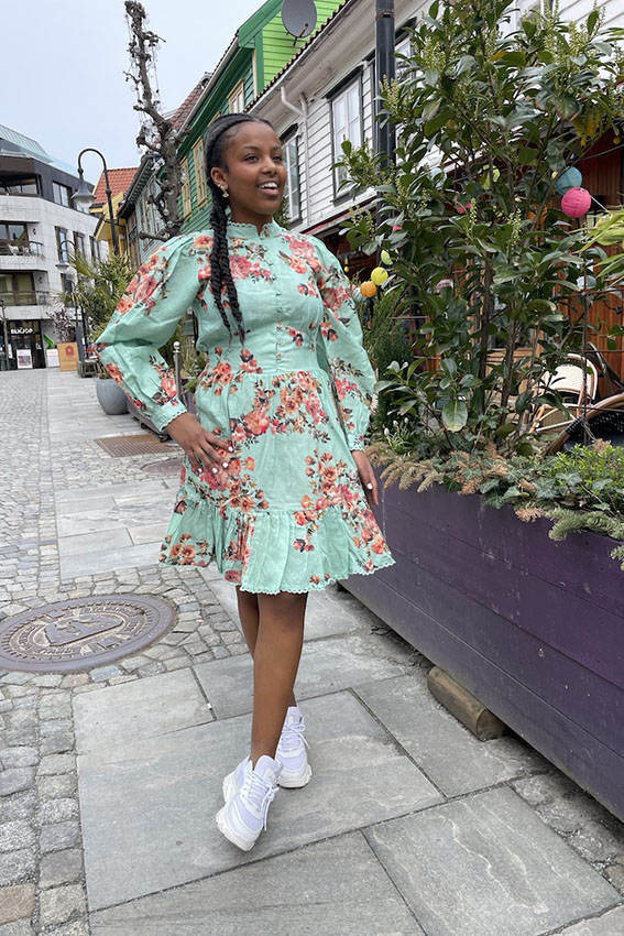 Marie Dress Gracious Green