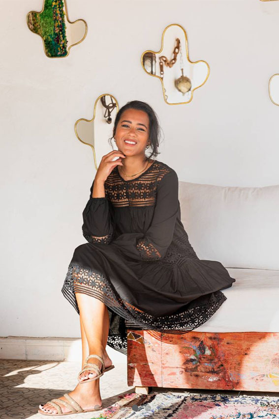 Marna Short Dress Black