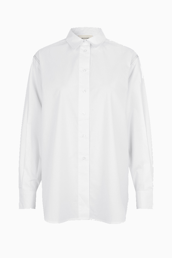 Lark Maxi Shirt White