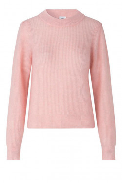 Brooky Knit Puff O-Neck Pink
